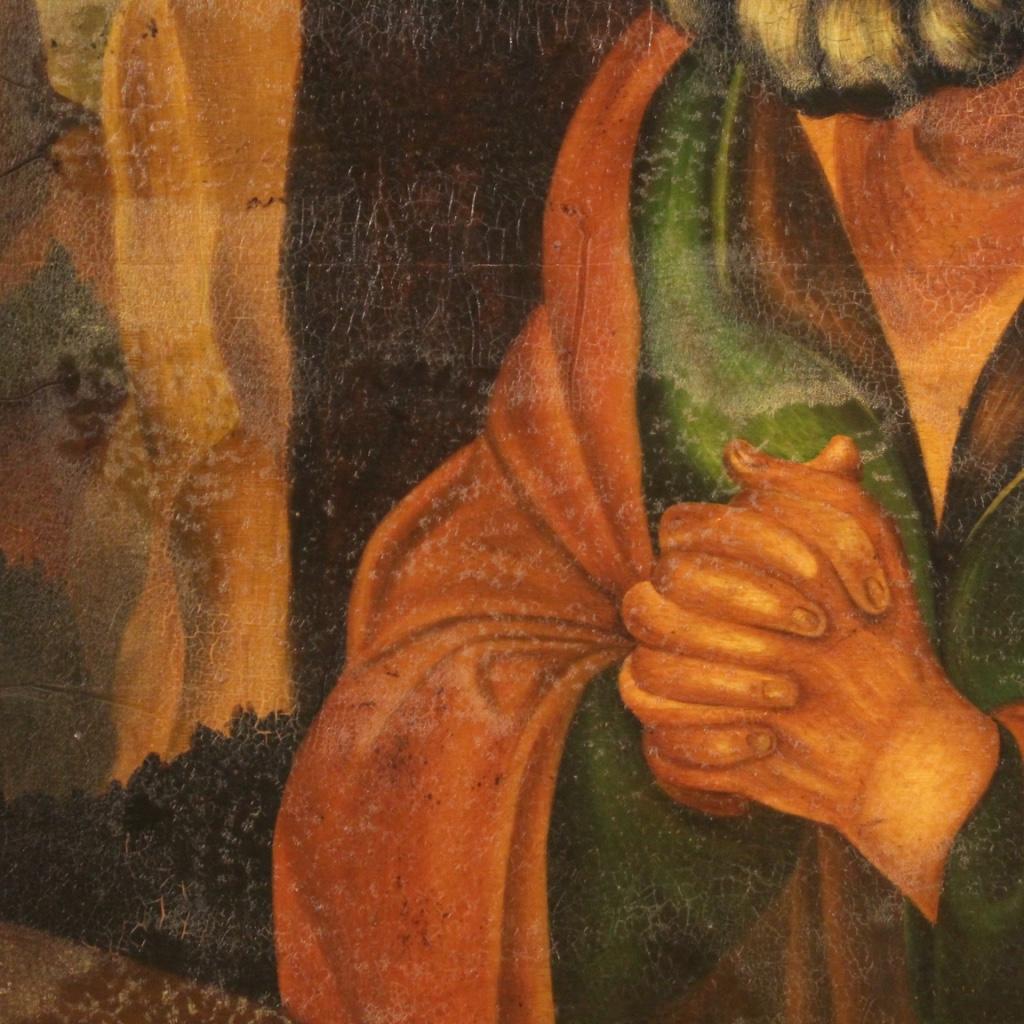20th Century Oil on Panel Italian Religious Painting Saint Jerome, 1960 1