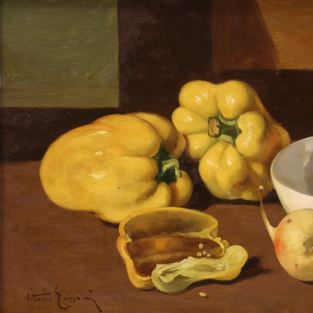 20th Century Oil on Panel Signed Italian Still Life Painting, 1930 2