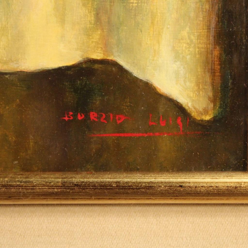 20th Century Oil on Panel Signed Italian Still Life Painting, 1970 1