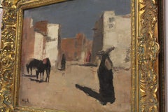 20th Century Oil Painting "A Street in Luxor" by Huub Hierck, 1917-1978