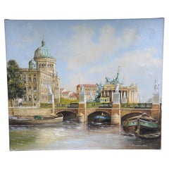 20th Century Oil painting by Hermann Muth, Berlin City Palace