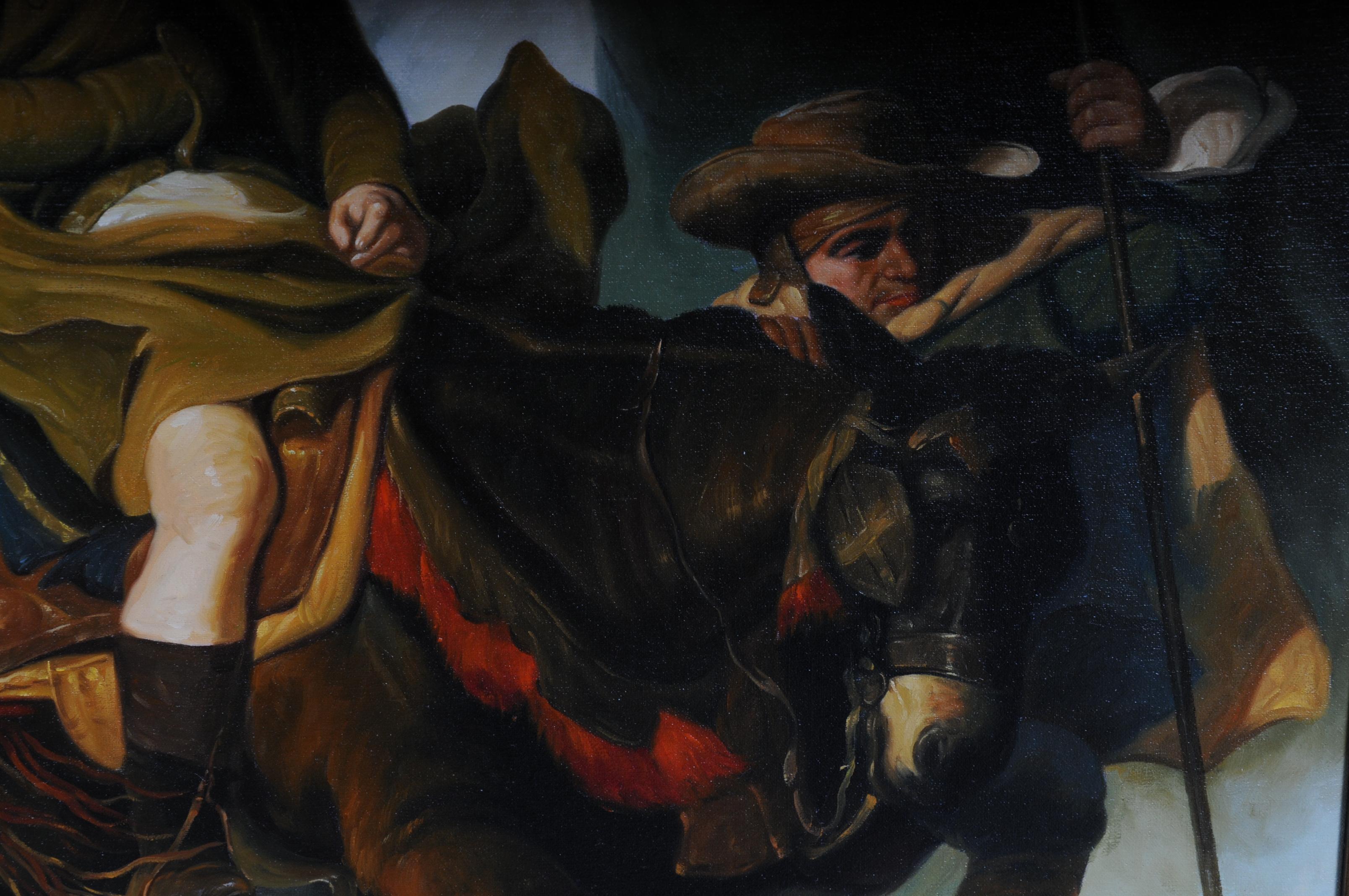 20th Century Oil Painting Napoleon on His Horse 1