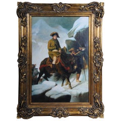 20th Century Oil Painting Napoleon on His Horse