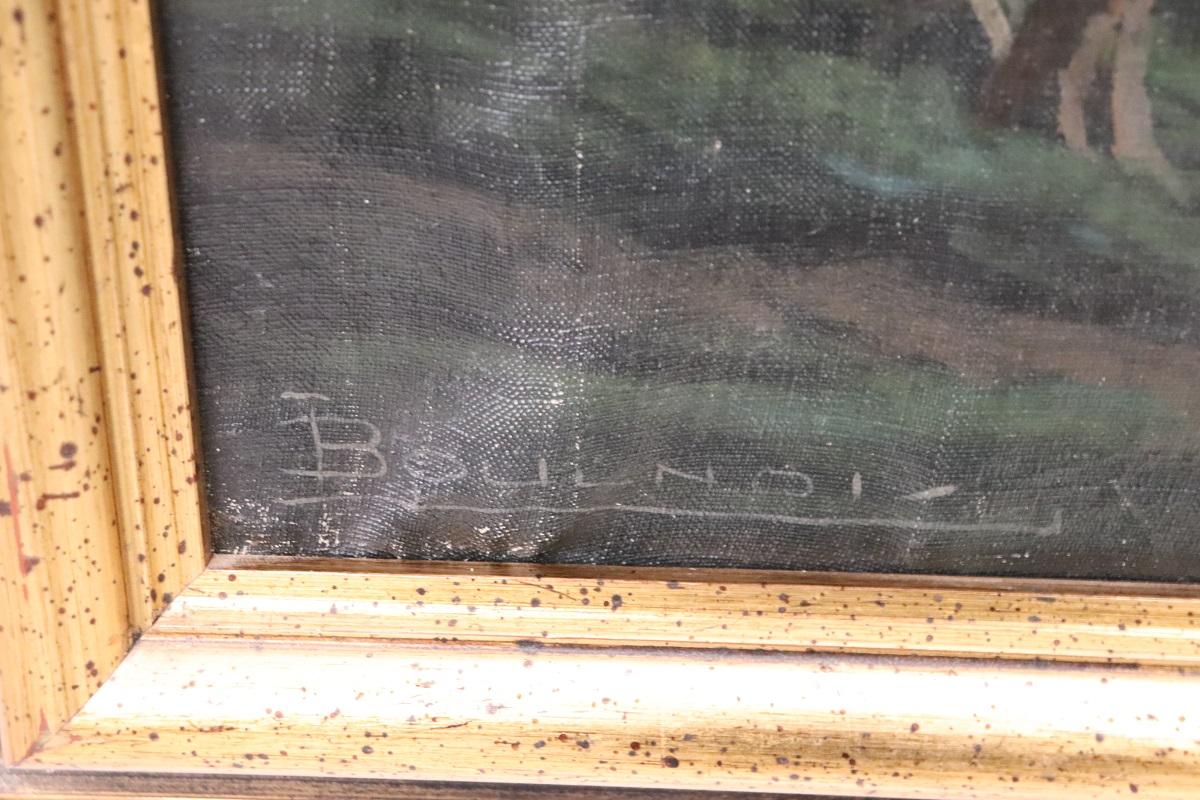 20. Jahrhundert Ölgemälde auf Leinwand Signiert L. Boulnois, Seelandschaft im Angebot 2