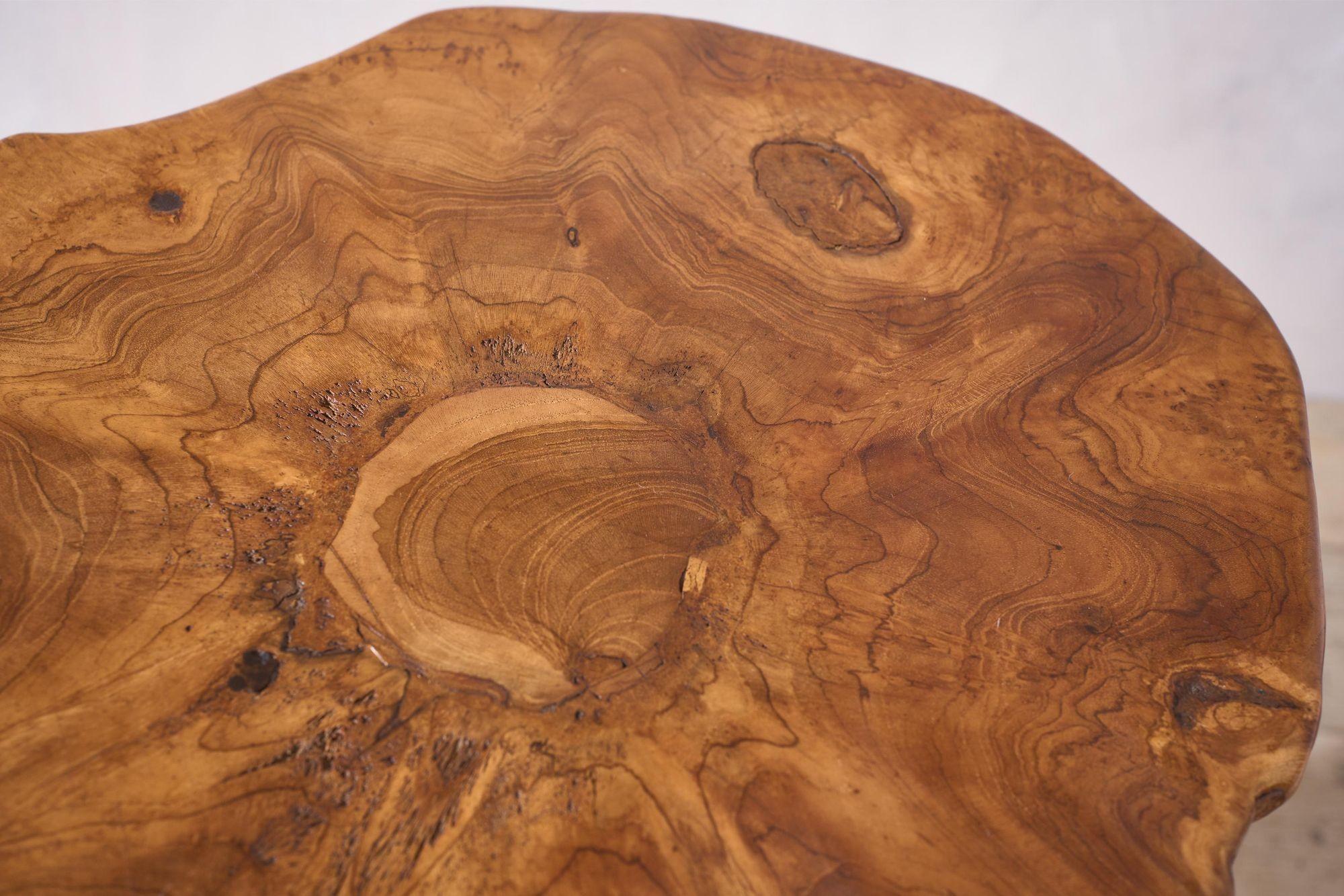 Armoire d'appoint de montagne espagnole du 20e siècle en bois d'olivier en vente 2