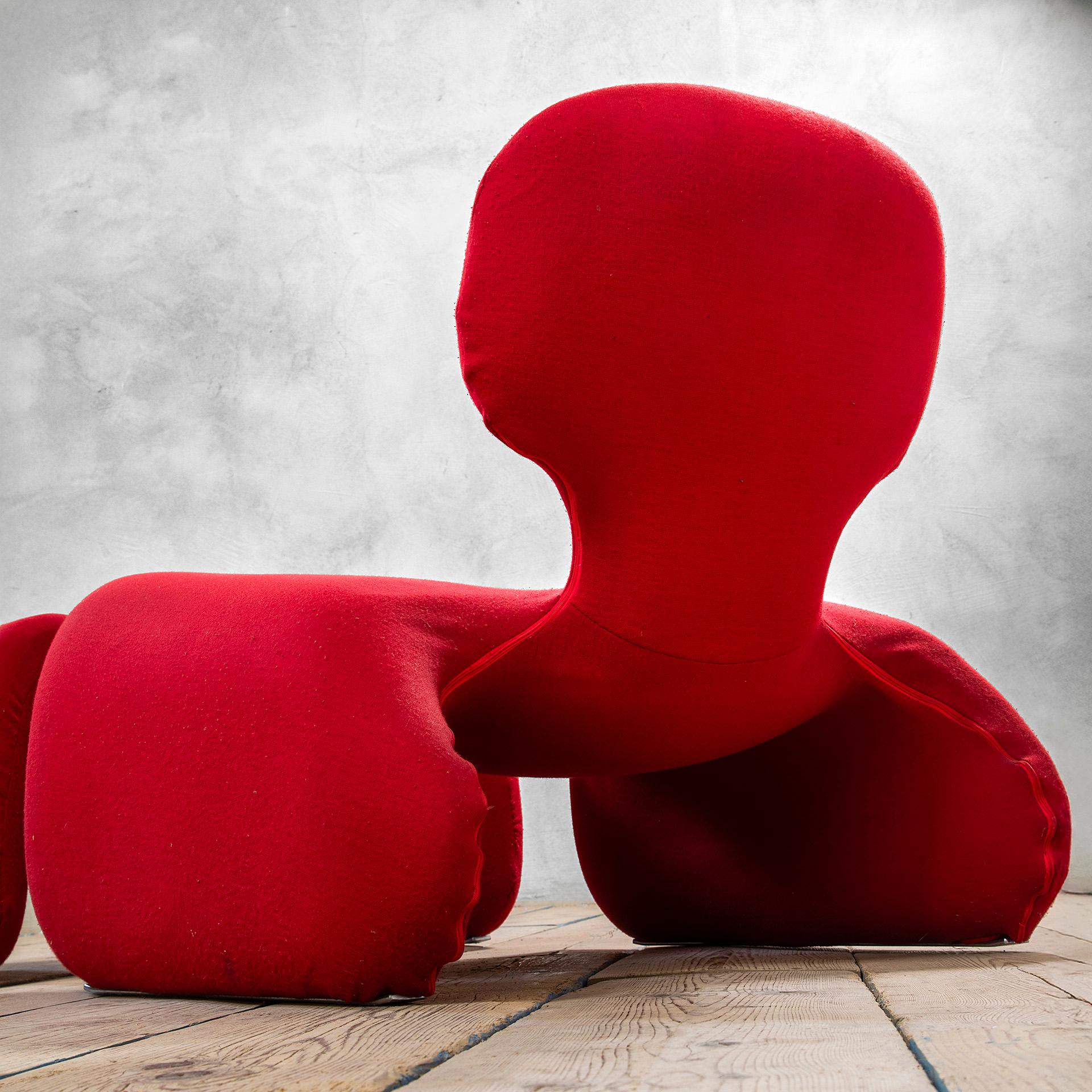 20. Jahrhundert, Olivier Mourgue Lounge Chair mod. Tjinn im Zustand „Gut“ im Angebot in Turin, Turin