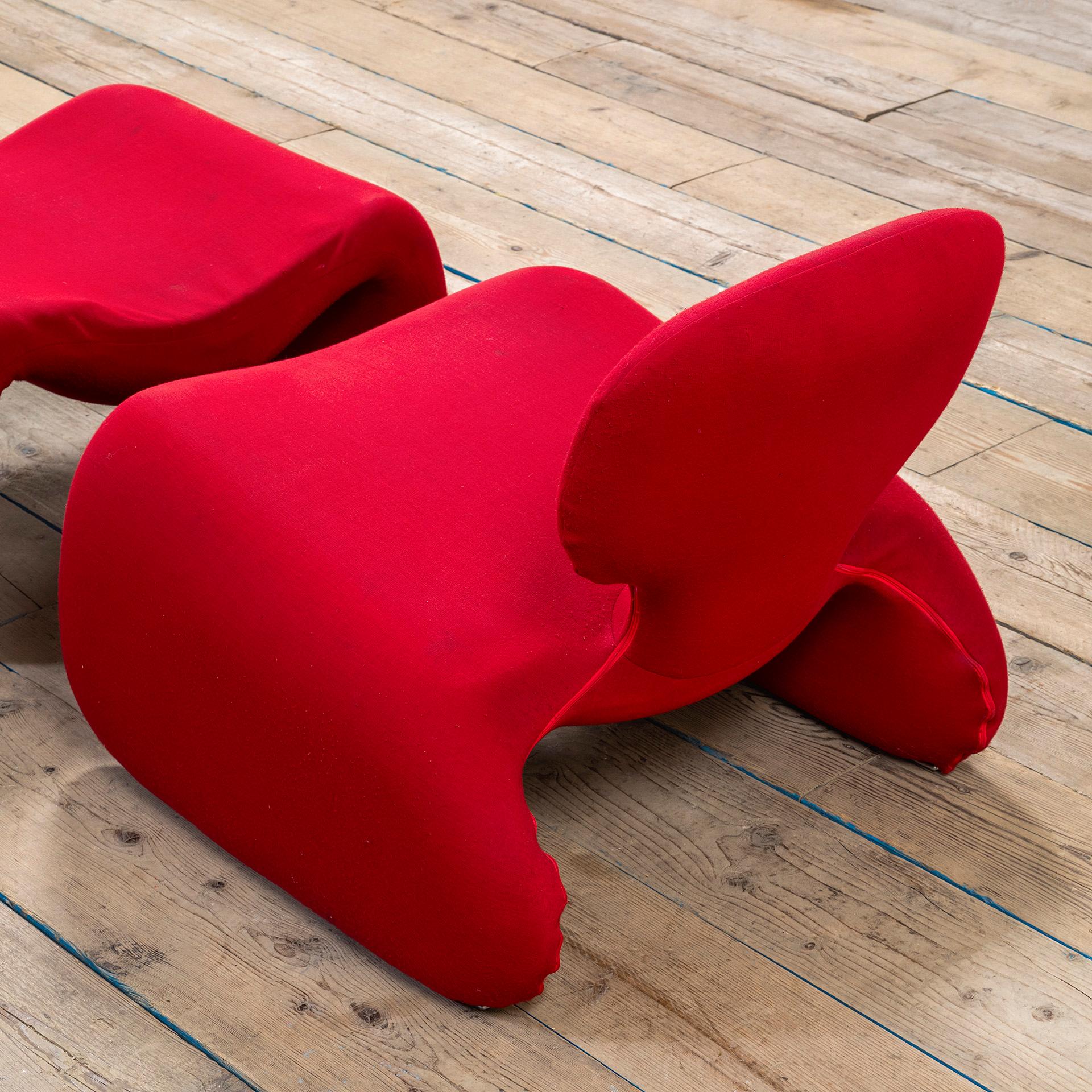 20. Jahrhundert, Olivier Mourgue Lounge Chair mod. Tjinn (Mid-20th Century) im Angebot