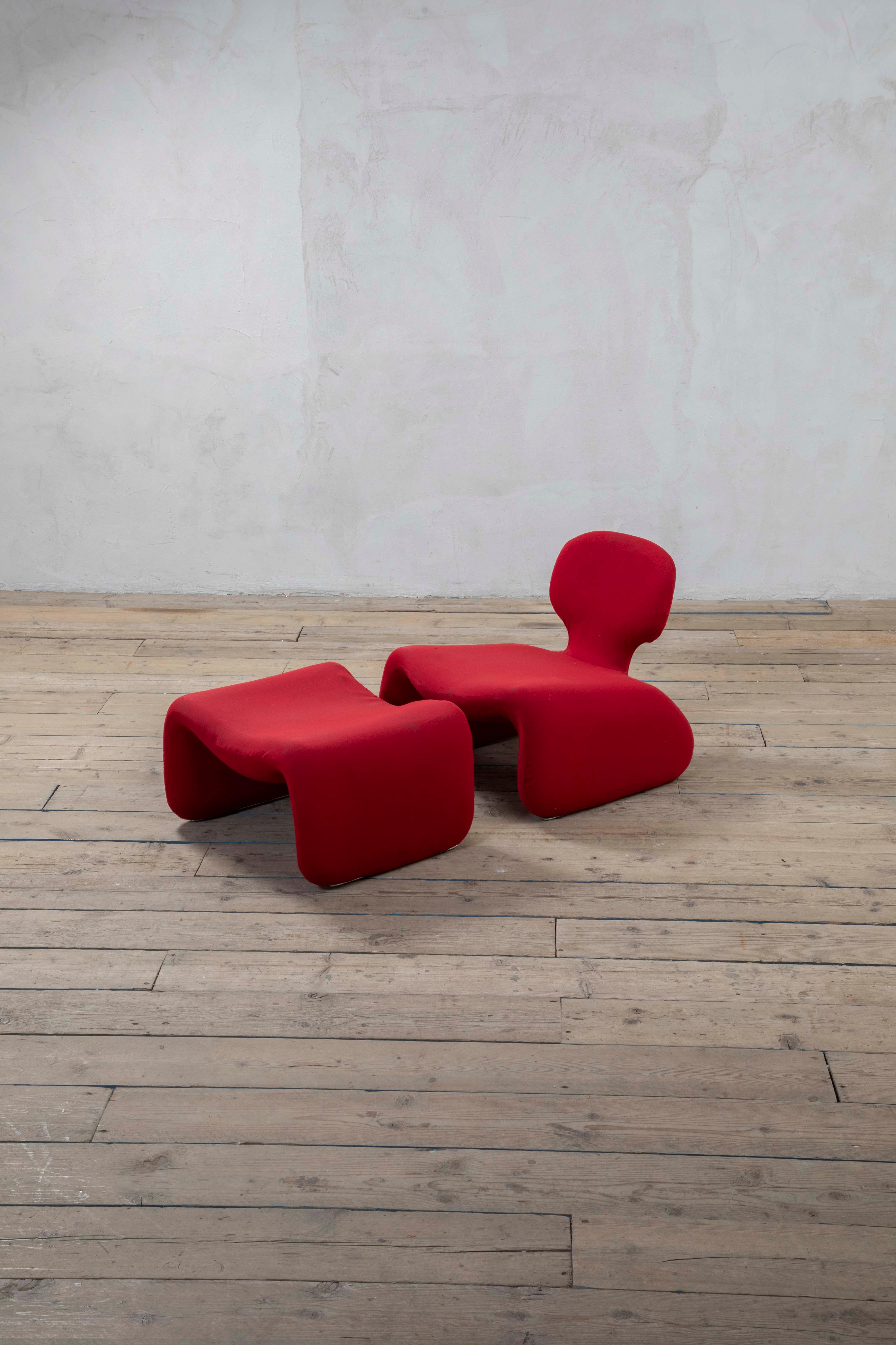 20e siècle, Olivier Mourgue Chaise longue mod. Tjinn en vente 1