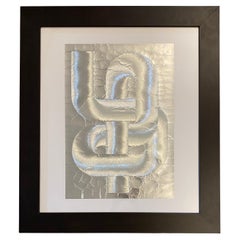 Arte óptico del siglo XX sobre papel de aluminio de Patrick Dupré a la manera de Julio Le Parc