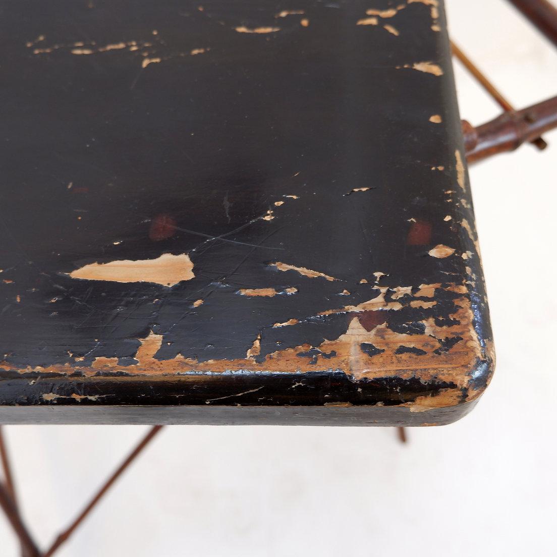 20th Century Oriental Tray Table on a Bamboo Stand For Sale 8