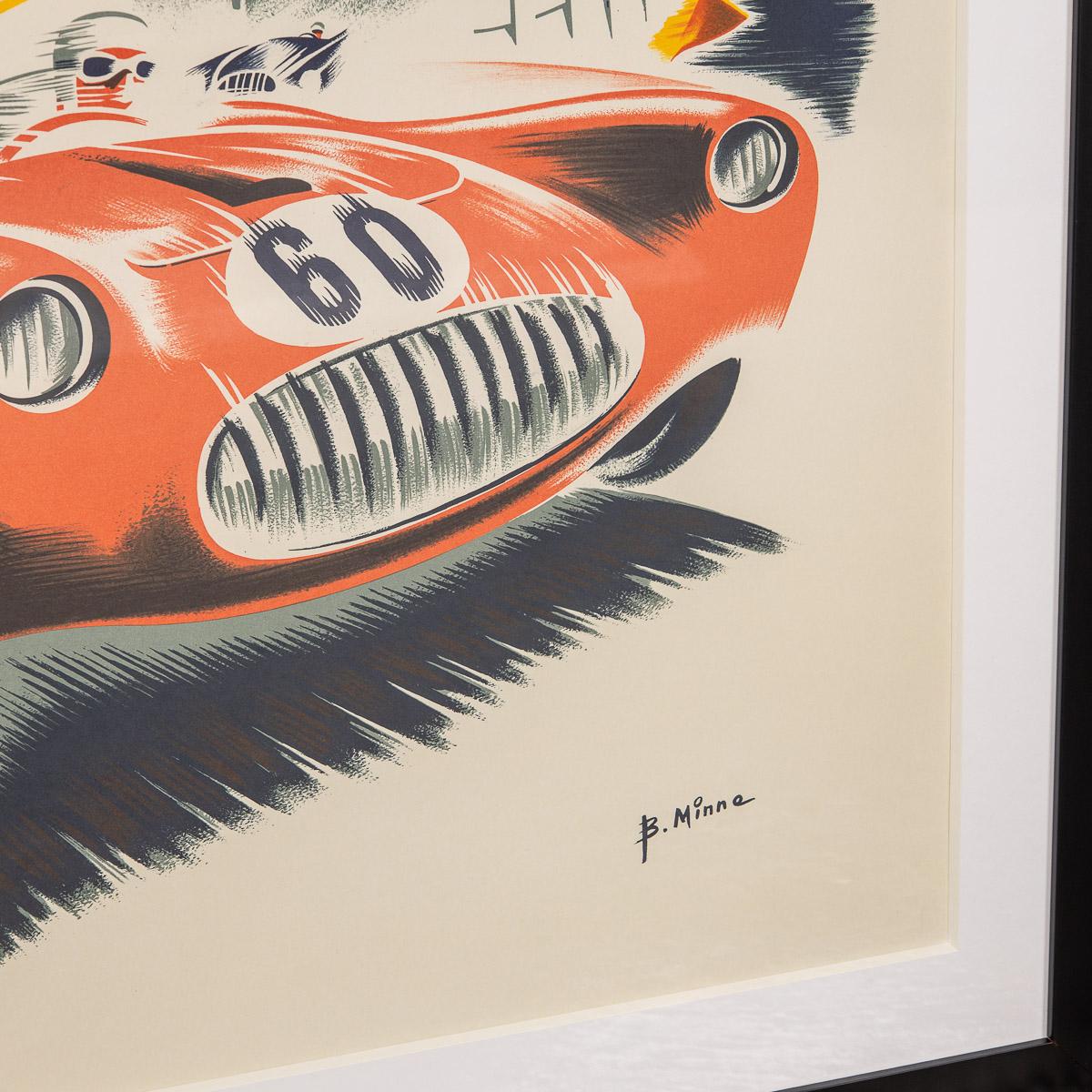 20thC Reprint Of Monaco 1952 Grandprix Poster, B. Minna c.1960 4