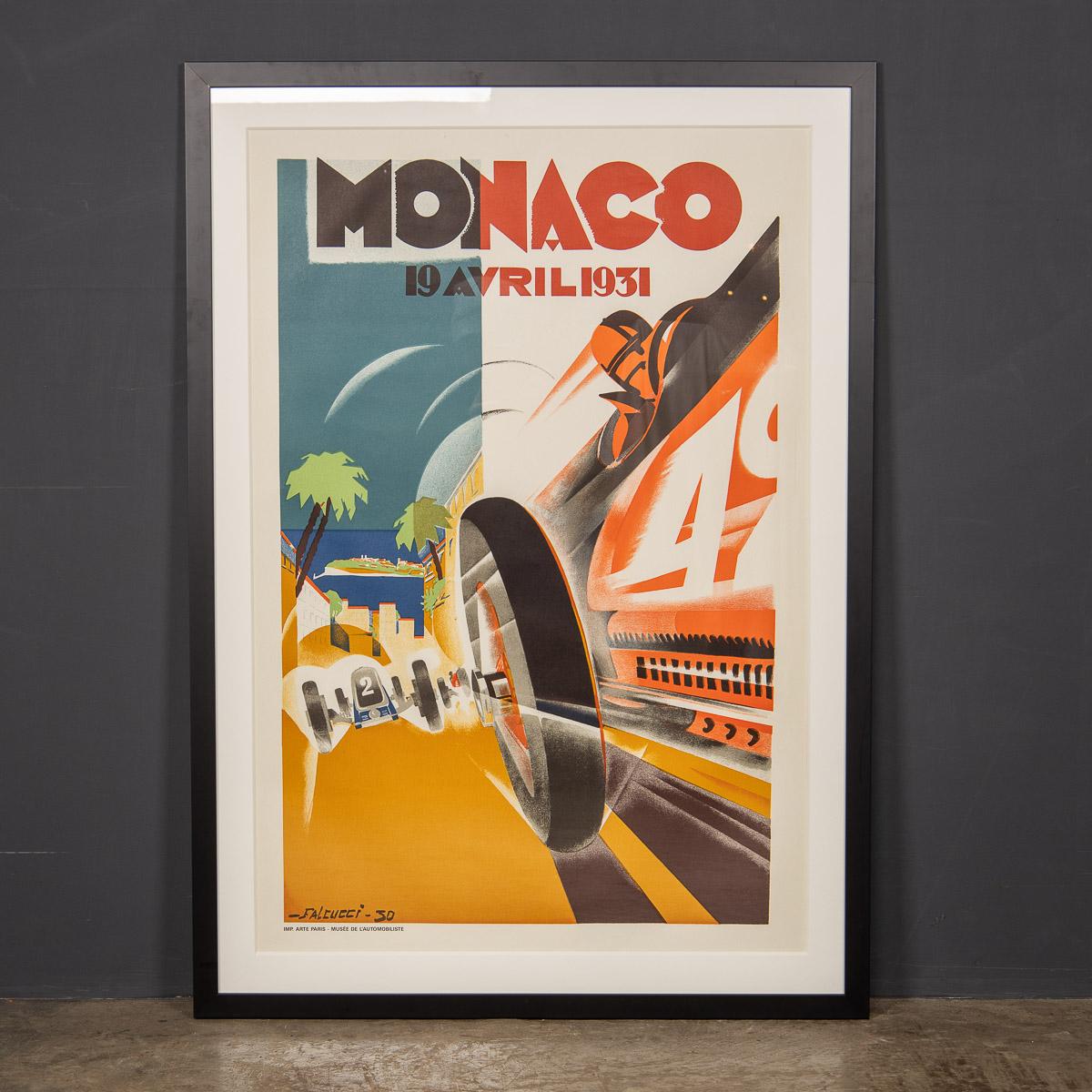 A 20th Century Reprint (circa 1960s) of the Monaco 1931 Grand-prix poster, signed Falcucci, 30.

This superb posters comes with a timeless made to measure frame.


Condition
In great condition - no damage.

Size
Width: 82cm
Height: 116cm.