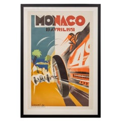 20th Century Original Monaco Racing Poster, Falcucci, c.1930
