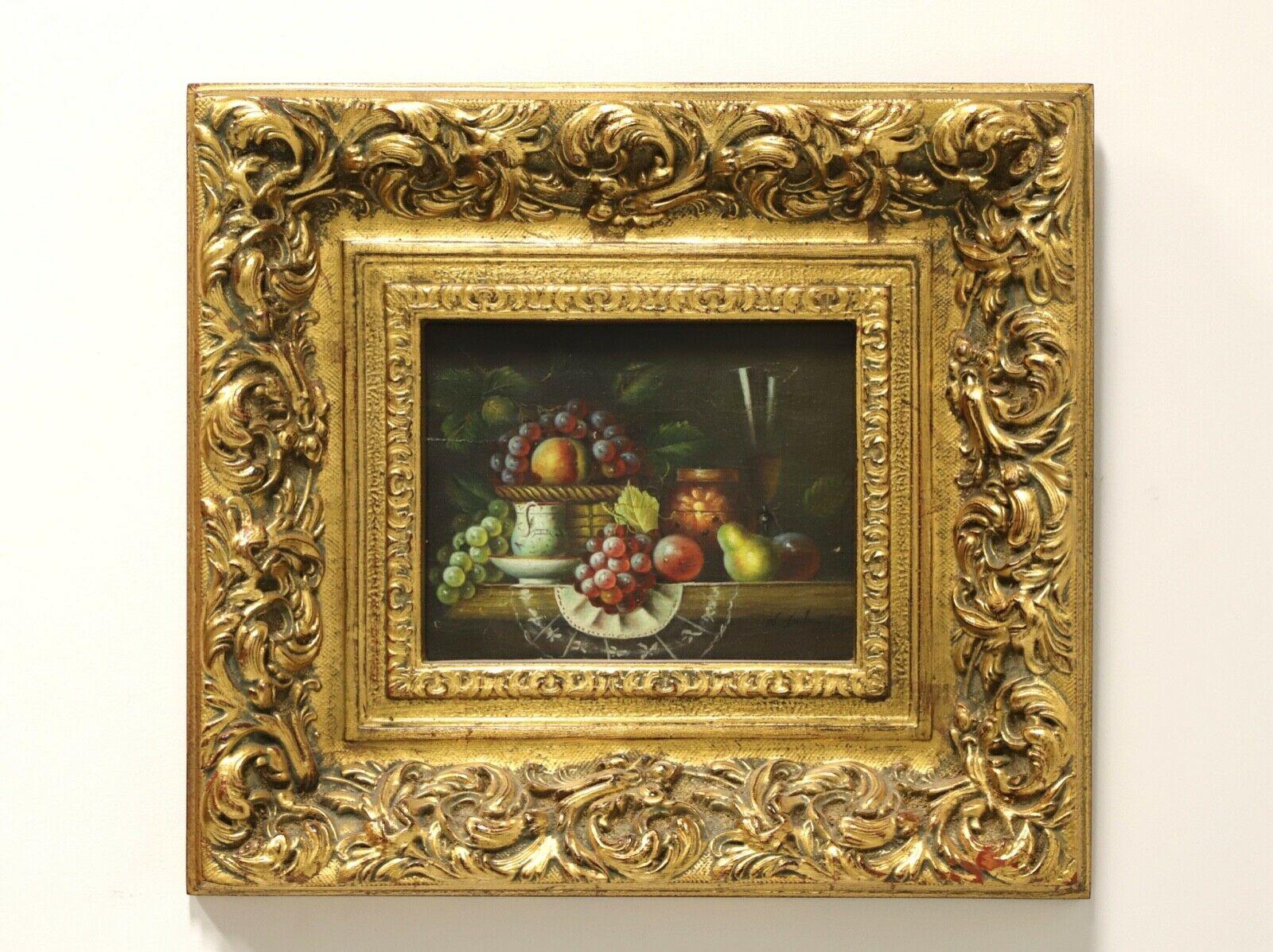 20th Century Original Oil on Canvas - Fruit Basket - Signed W. Jenkins In Good Condition In Charlotte, NC