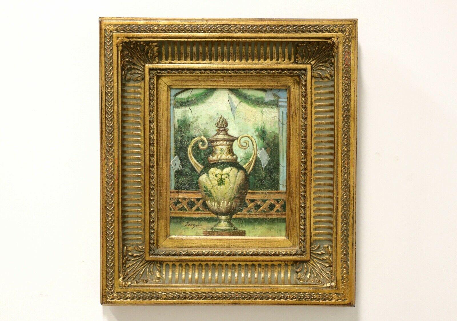20th Century Original Oil on Canvas Painting - Grecian Urn - Signed For Sale 1
