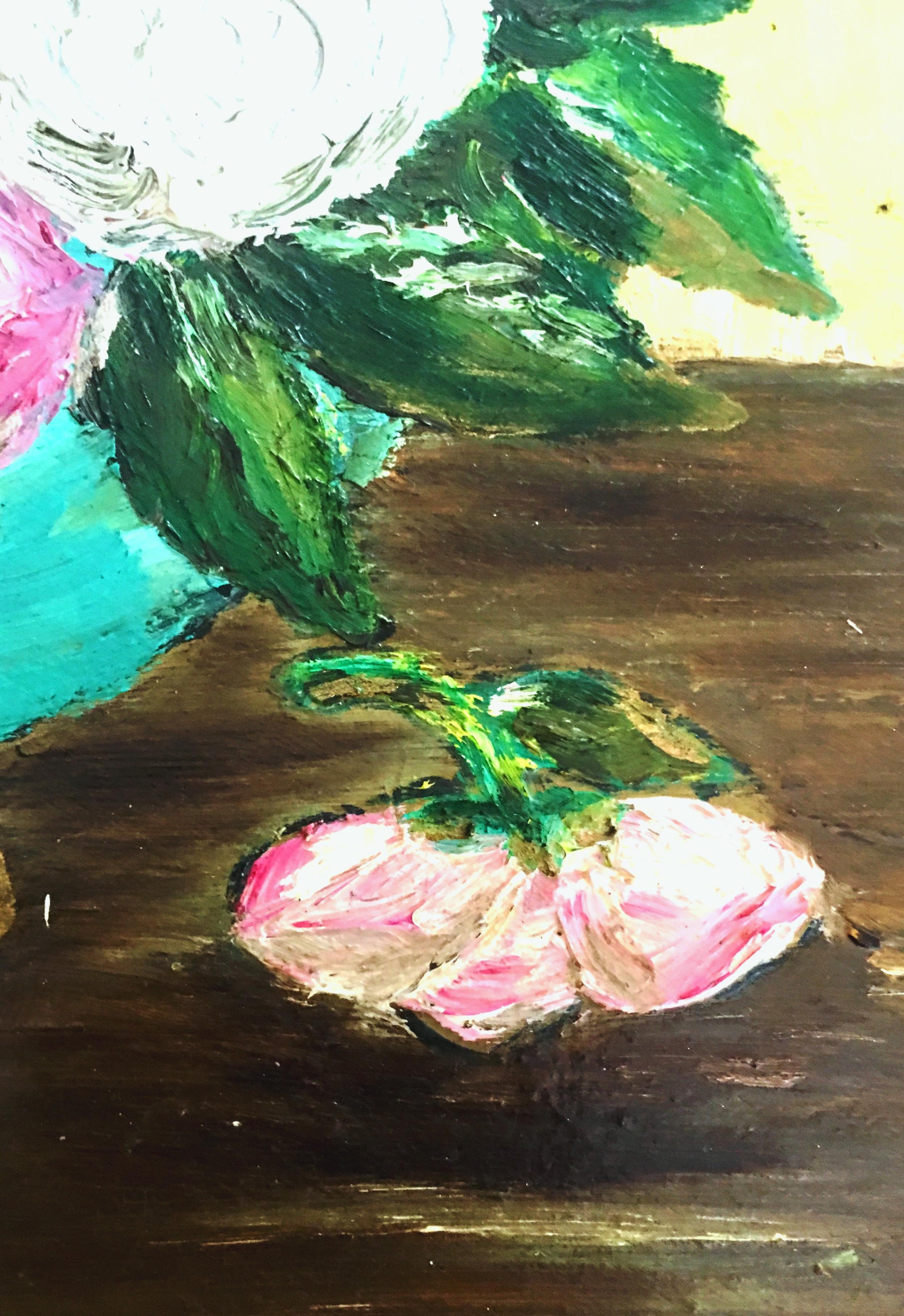 20th Century Original Oil on Canvas Painting by, Clara McKinney For Sale 4