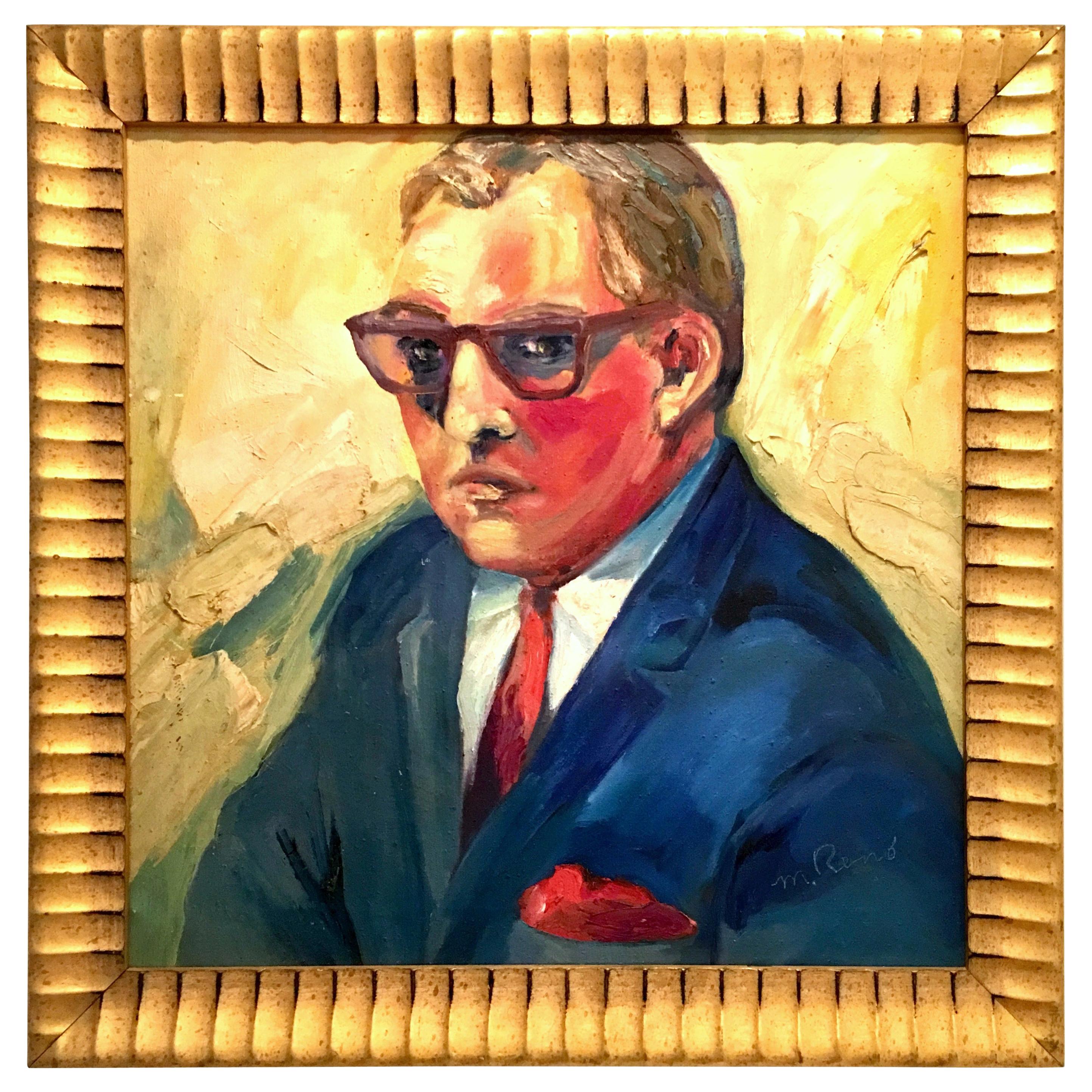 20th Century Original Oil On Canvas Painting by, M. Reno For Sale