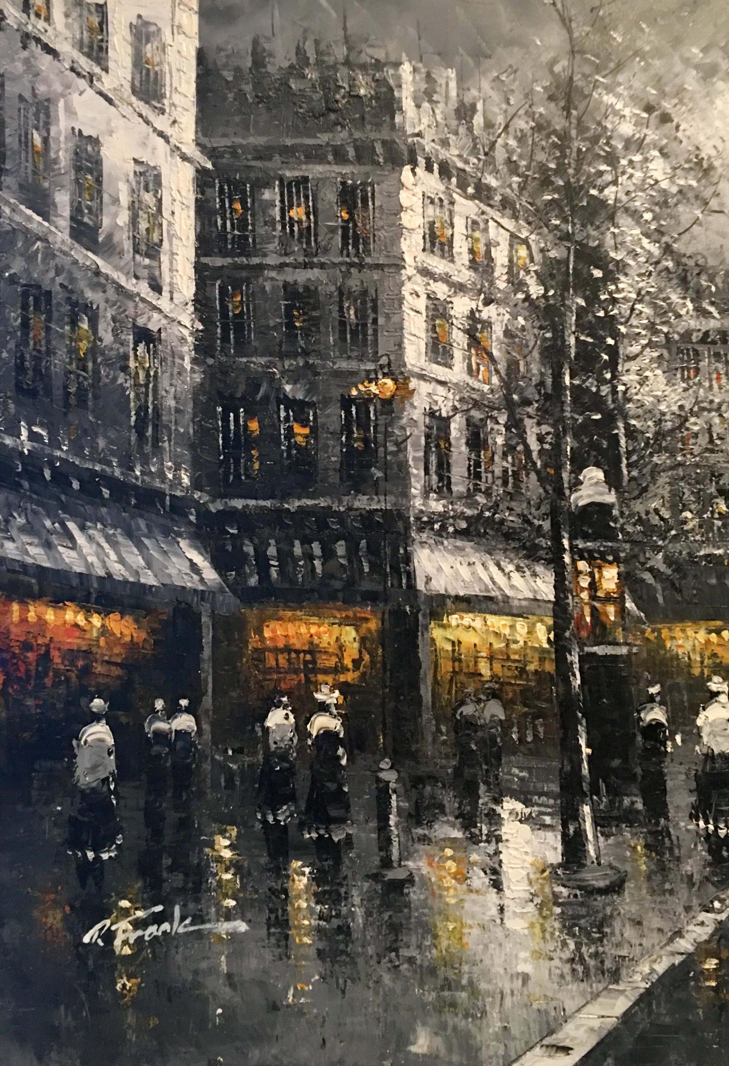 paris at night painting