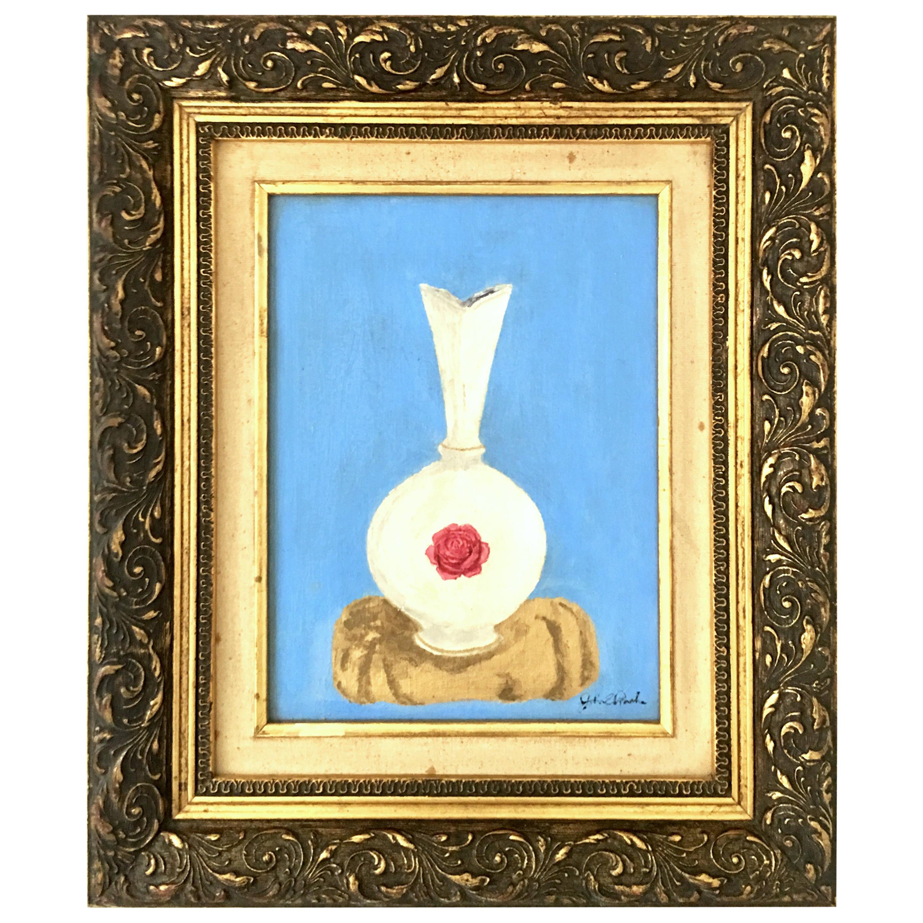 20th Century Original Oil on Canvas Still Life Painting-Signed For Sale