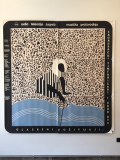 20th Century Original Poster by Boris Bucan, 'Water', 1988 Croatia Art