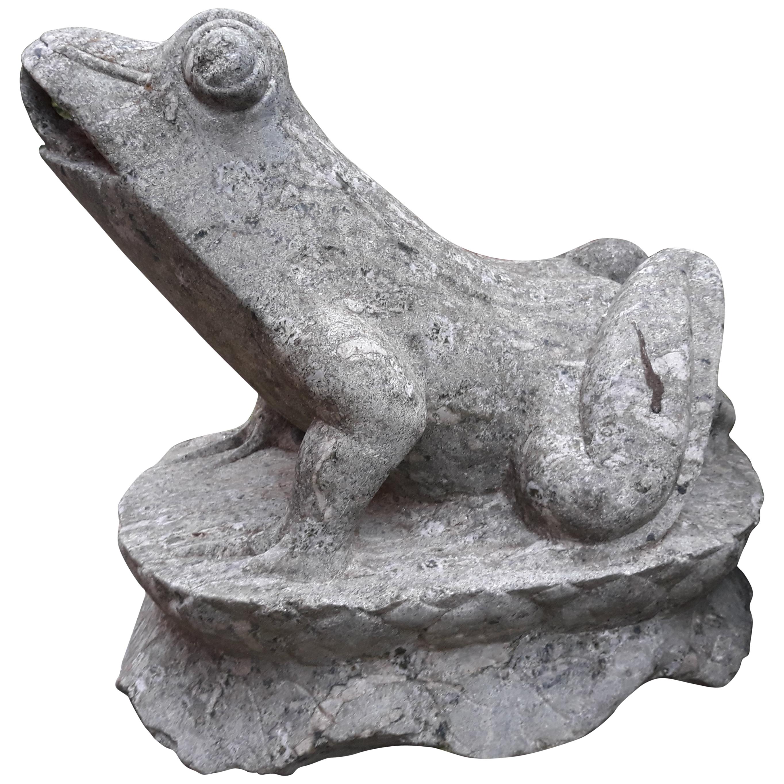 20th Century Ornamental Jade Frog Sculpture For Sale