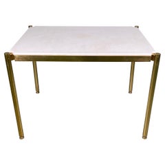 20th Century Osvaldo Borsani Low Table in Brass and Rare Sivec Marble for Tecno