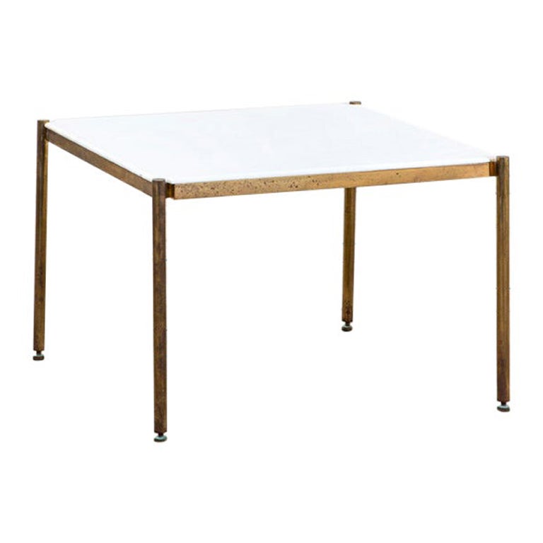 20th Century Osvaldo Borsani Low Table in Metal and Marble for Tecno