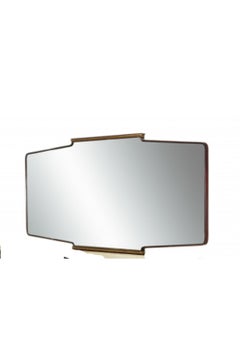 Osvaldo Borsani Rosewood Buffet with Large Mirror Borsani Arredamento Production