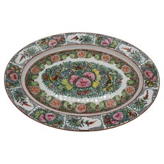 Used 20th Century Oval Rose Canton Platter