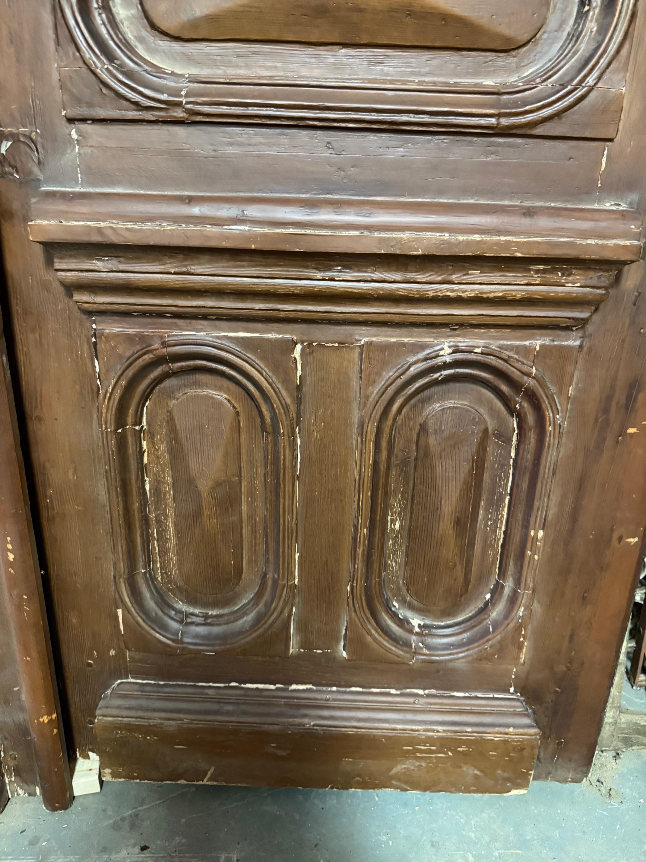 20th Century Oversize Pair of Egyptian Doors with Iron & Wood Panels For Sale 4