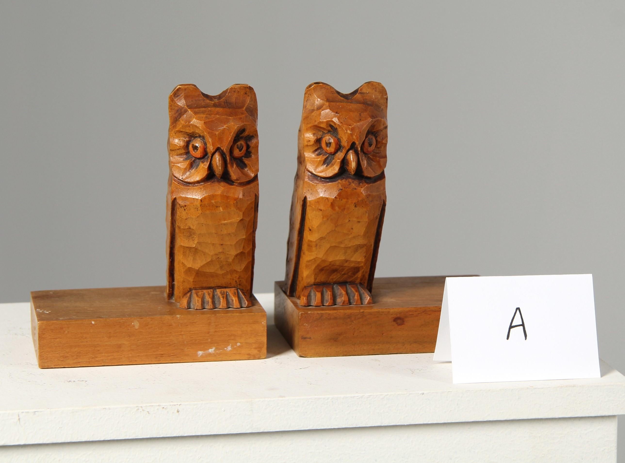 20th Century Owls Bookends For Sale 1