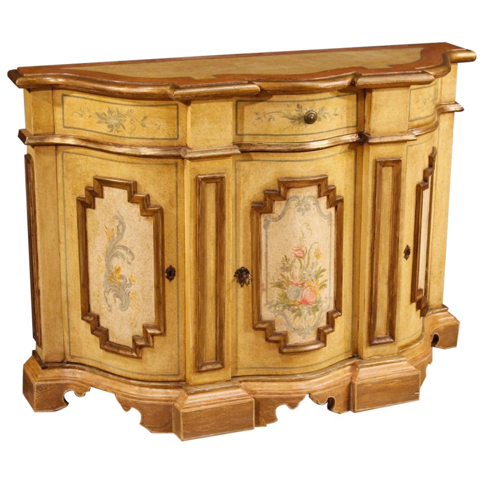 20th Century Painted and Giltwood Italian Sideboard, 1970