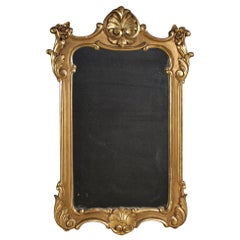 20th Century Painted and Gold Wood Italian Mirror, 1950s