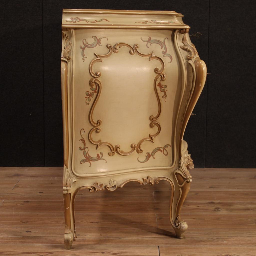 20th Century Painted and Lacquered Wood Venetian Commode, 1950 7