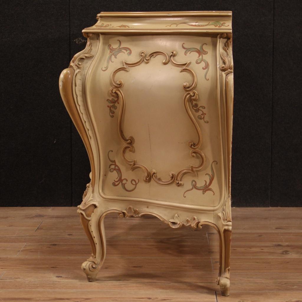 20th Century Painted and Lacquered Wood Venetian Commode, 1950 8