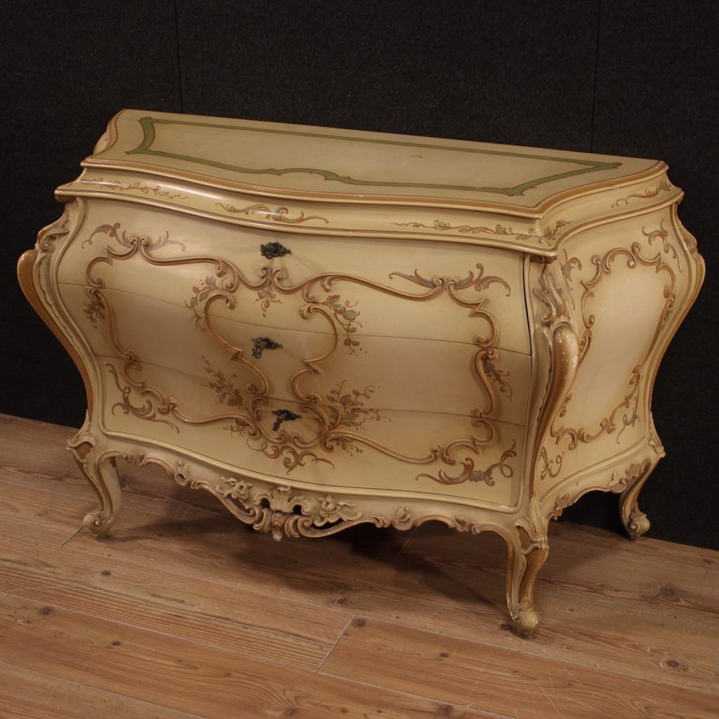 20th Century Painted and Lacquered Wood Venetian Commode, 1950 1