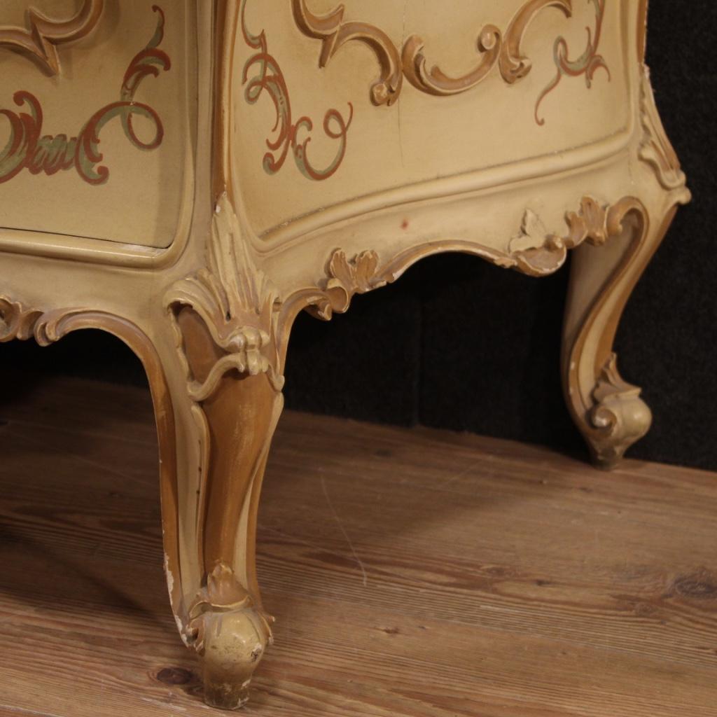 20th Century Painted and Lacquered Wood Venetian Commode, 1950 2