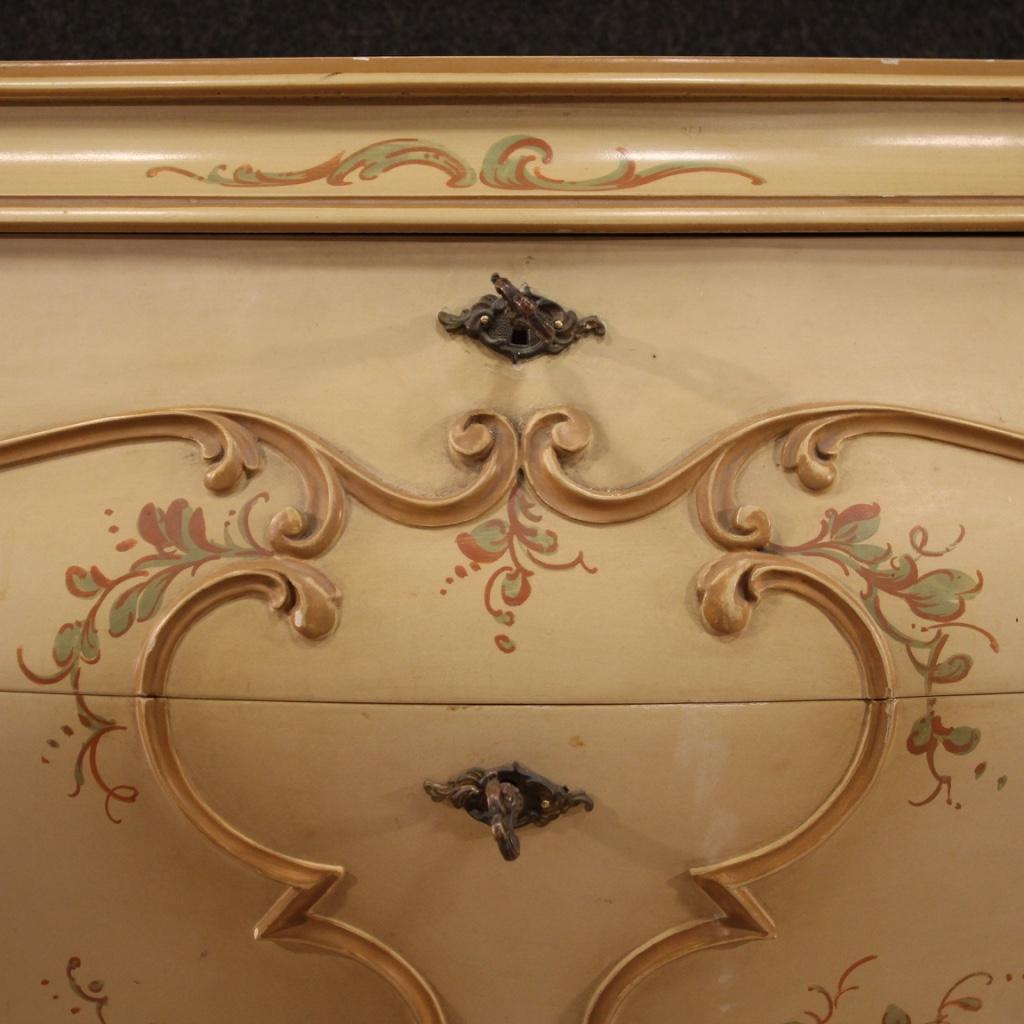 20th Century Painted and Lacquered Wood Venetian Commode, 1950 4