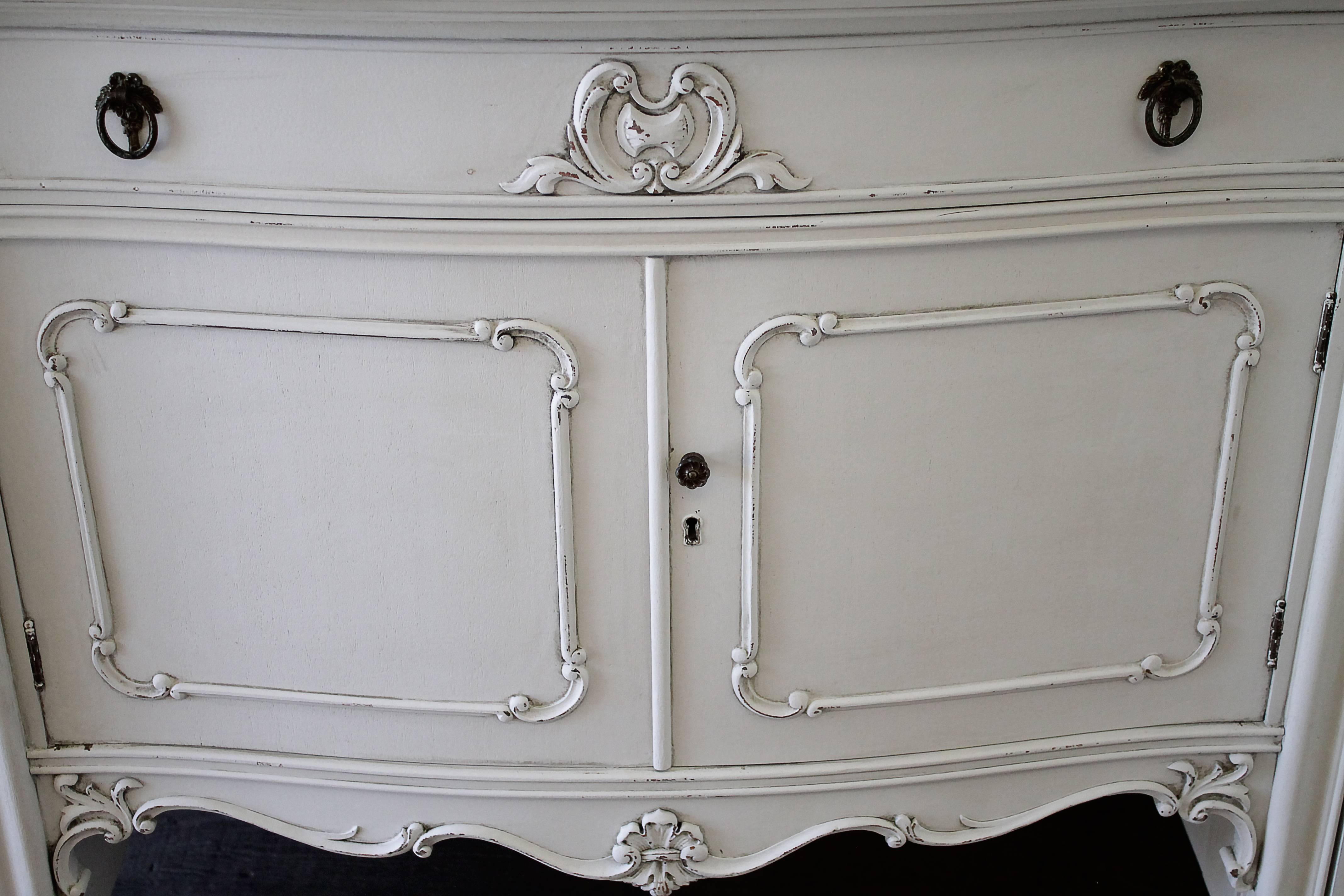 American 20th Century Painted French Louis XV Style Server