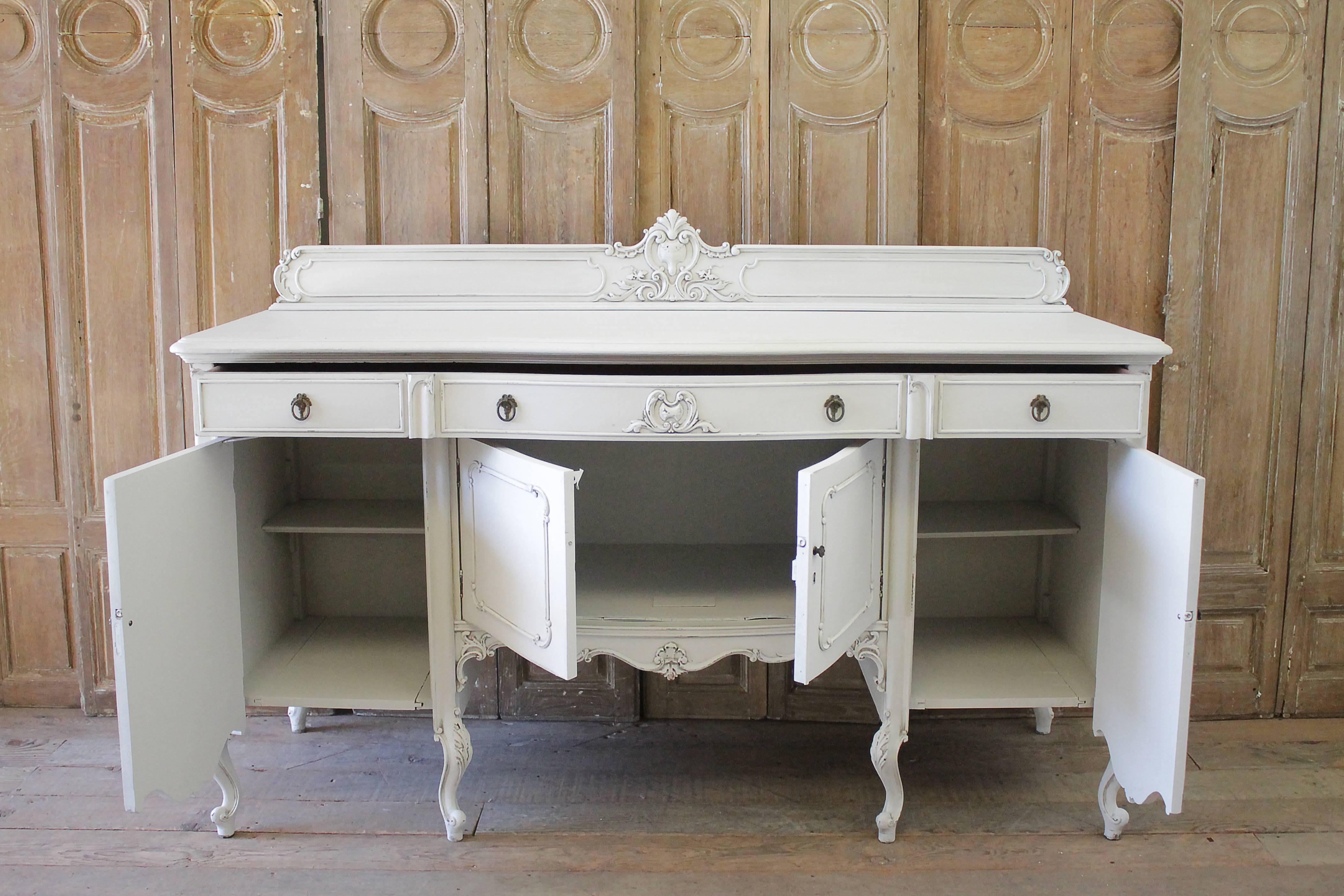 20th Century Painted French Louis XV Style Server 1
