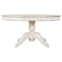 20th Century Painted Marble Top Centre or Dining Table