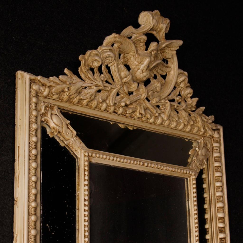20th Century Painted Wood and Plaster French Mirror, 1930 1
