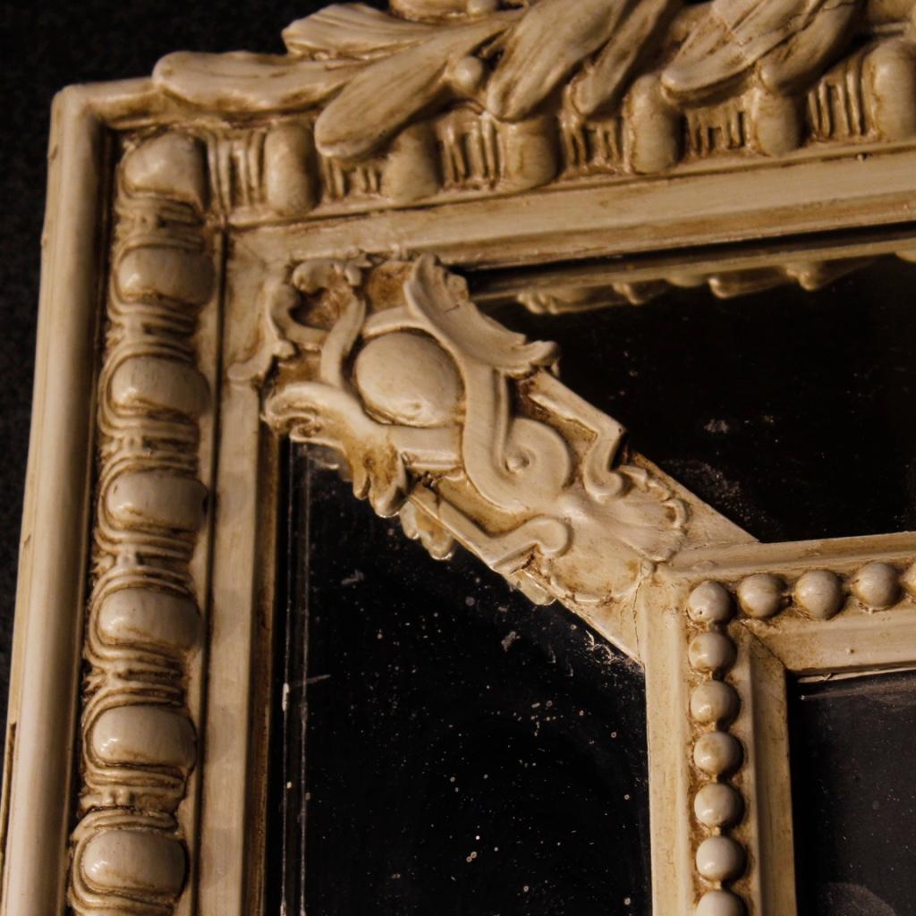 20th Century Painted Wood and Plaster French Mirror, 1930 3