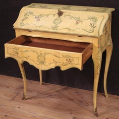 20th Century Painted Wood Venetian Bureau Desk, 1960