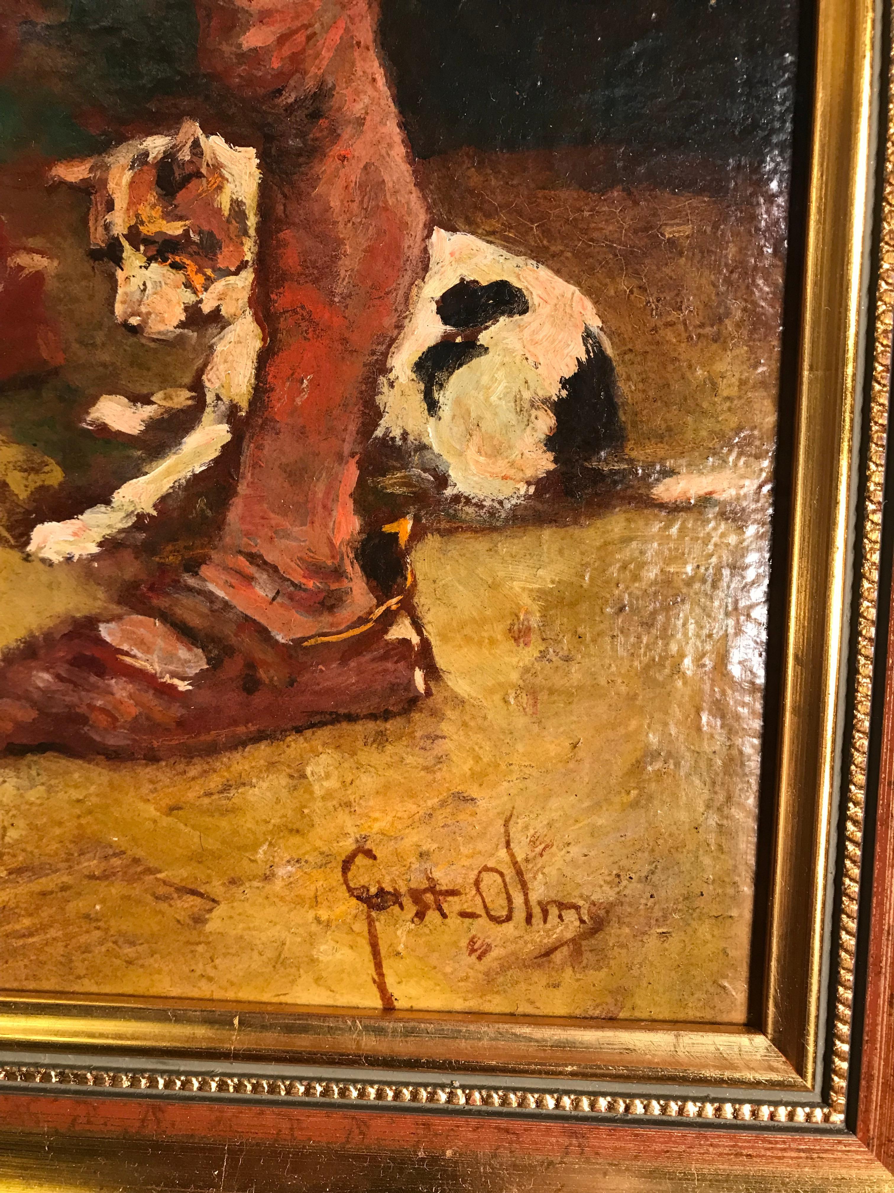 German 20th Century Painting by Gustav Ohm For Sale
