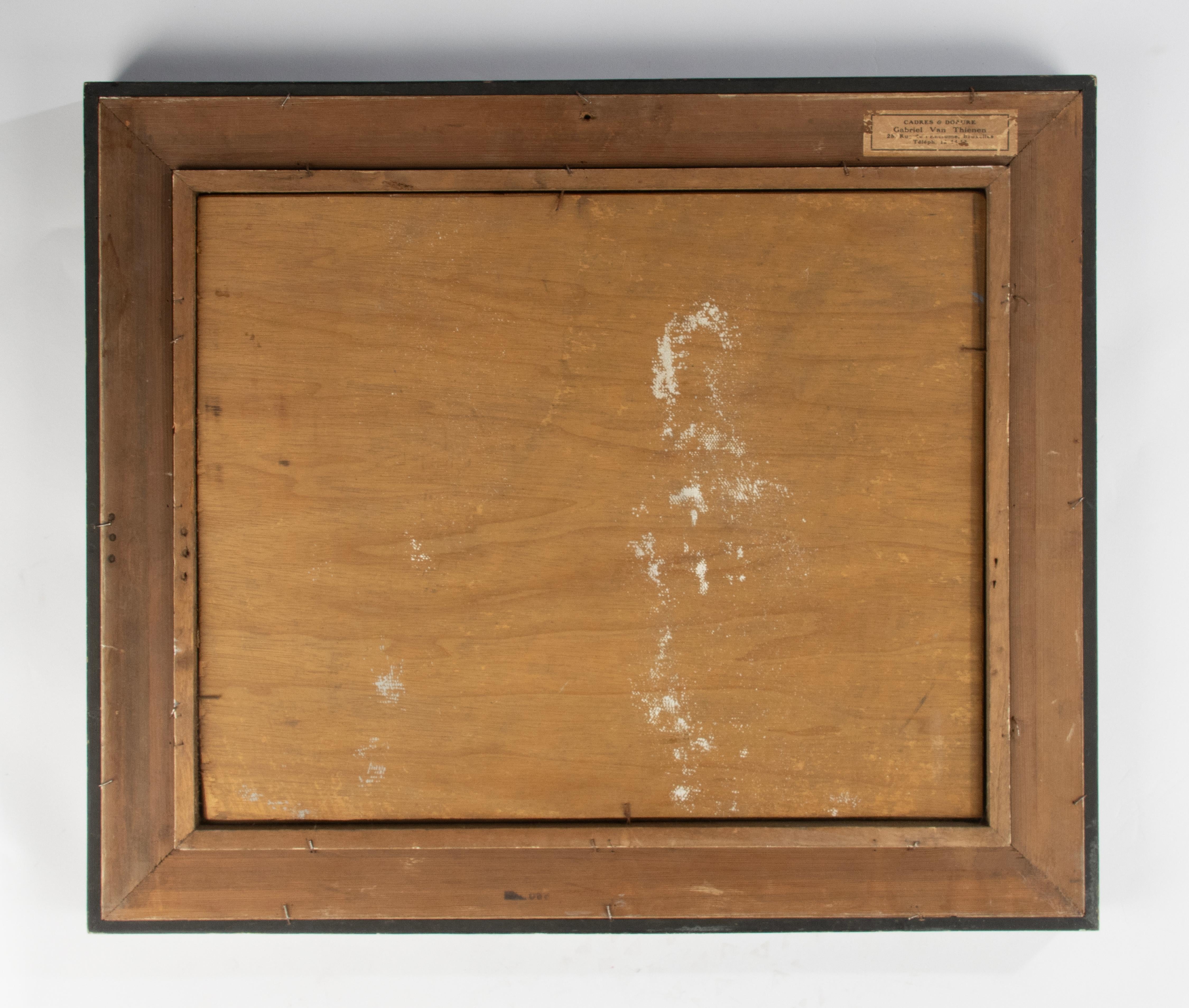 Gemälde des 20. Jahrhunderts - Edmond Delescluze - Öl auf Leinwand - Figuren in Pastell im Angebot 10