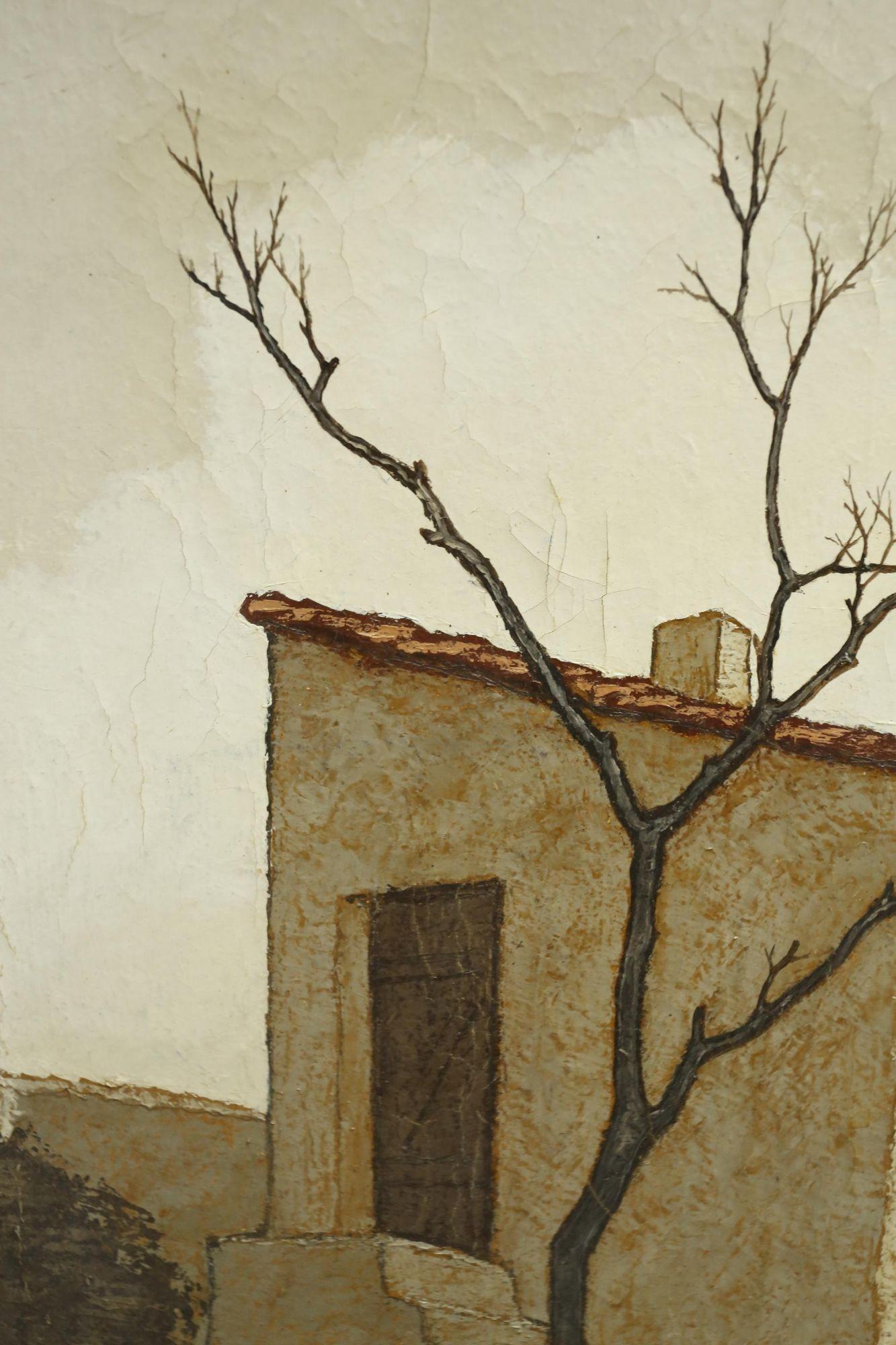 Peinture d'une Villa de Jorge Soteras du 20ème Siècle 5