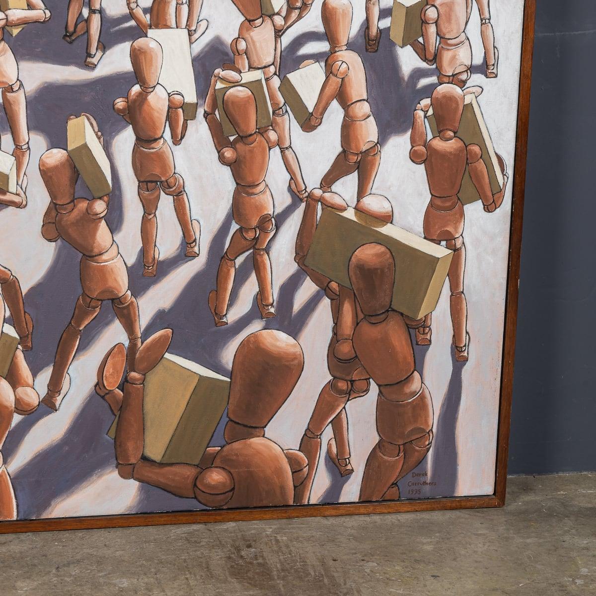 20th Century Painting Of Lay Figures By Derek Carruthers (British 1935-2021) 7