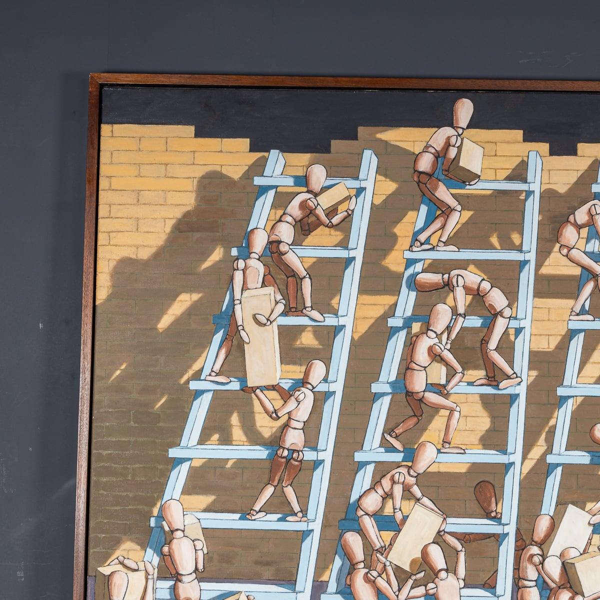 Other 20th Century Painting Of Lay Figures By Derek Carruthers (British 1935-2021)