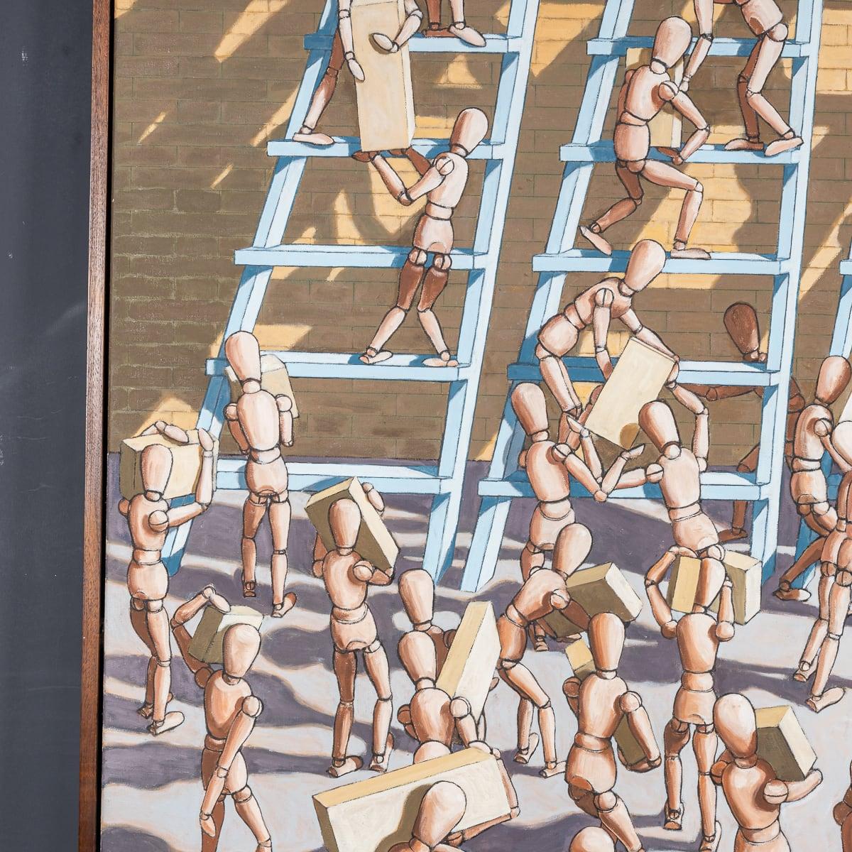 20th Century Painting Of Lay Figures By Derek Carruthers (British 1935-2021) 3